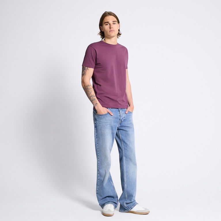 Premium basic tee "Casper" Plum